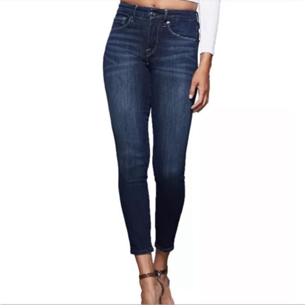 GOOD AMERICAN | Good Legs Crop Blue375 Skinny Stretch Jeans Women’s Size 4/27